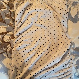 Polka-dotted tube top